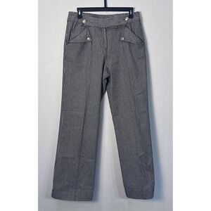 Westbound Women's Striped Wide Leg Cotton Sailor Pants Jeans Size 8 Cotton